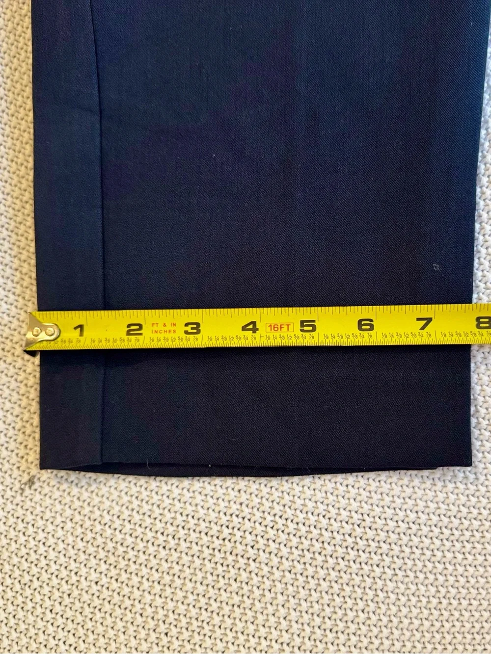 JONES NEW YORK Navy Blue Stretch Trousers Dress Pants — #164 LHP
